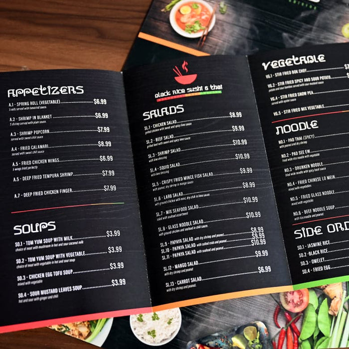 Menus 70lb Stock (Economy)