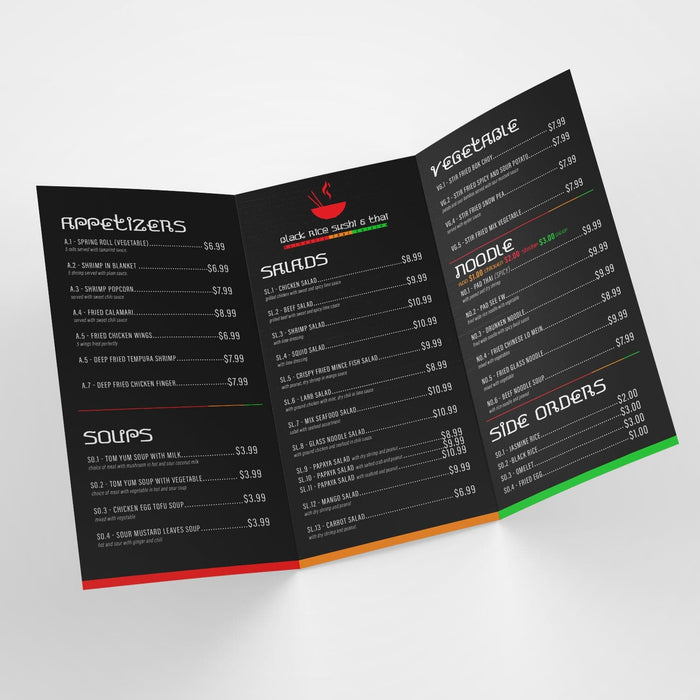 Menus 70lb Stock (Economy)