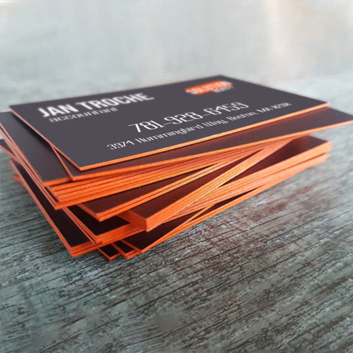 Painted Edge Business Cards